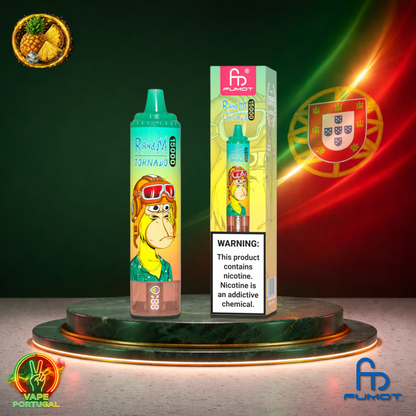 Vape descartável Fumot RandM Tornado 15K sabor Pineapple Ice 15000 puffs 15K tragadas mais barato