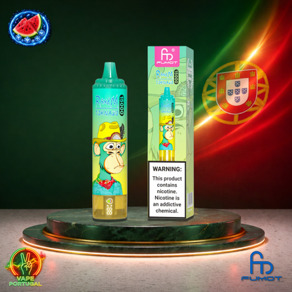 Vape descartável Fumot RandM Tornado 15K sabor Watermelon Ice 15000 puffs 15K tragadas mais barato