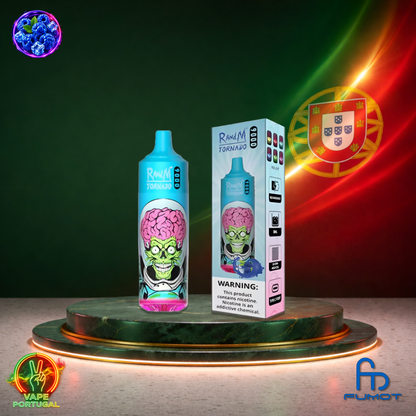 Vape descartável Fumot RandM Tornado 9K sabor Blue Razz Ice 9000 puffs 9K tragadas mais barato