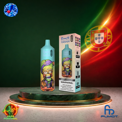 Vape descartável Fumot RandM Tornado 9K sabor Bluelicious Ice 9000 puffs 9K tragadas mais barato