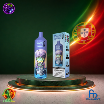 Vape descartável Fumot RandM Tornado 9K sabor Grape 9000 puffs 9K tragadas mais barato