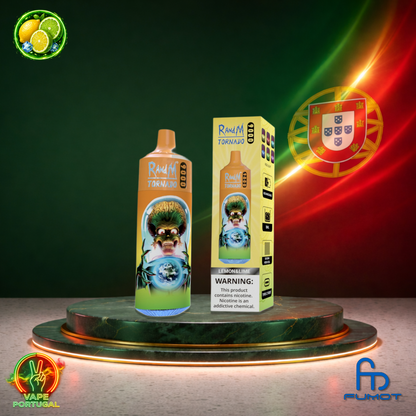 Vape descartável Fumot RandM Tornado 9K sabor Lemon Lime 9000 puffs 9K tragadas mais barato
