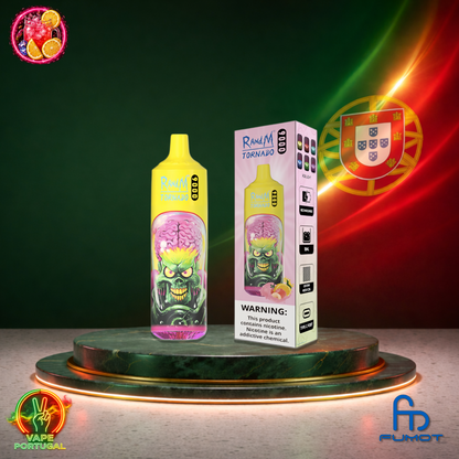 Vape descartável Fumot RandM Tornado 9K sabor Peach Lemonade 9000 puffs 9K tragadas mais barato