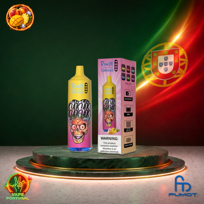 Vape descartável Fumot RandM Tornado 9K sabor Peach Mango Pineapple 9000 puffs 9K tragadas mais barato