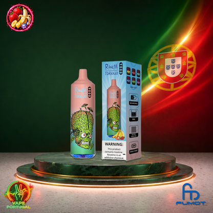 Vape descartável Fumot RandM Tornado 9K sabor Strawberry Banana 9000 puffs 9K tragadas mais barato