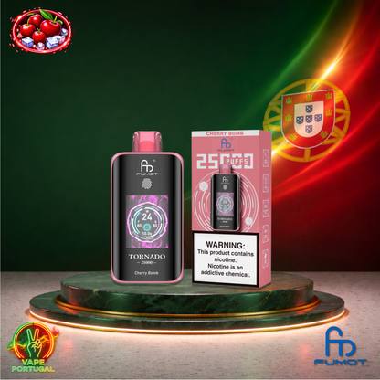 Vape descartável Fumot Tornado 25K sabor Cherry Bomb 25000 puffs 25K tragadas mais barato