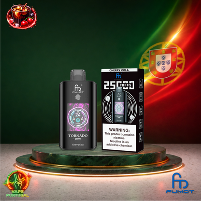 Vape descartável Fumot Tornado 25K sabor Cherry Cola 25000 puffs 25K tragadas mais barato