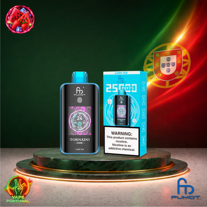 Vape descartável Fumot Tornado 25K sabor Lush Ice 25000 puffs 25K tragadas mais barato
