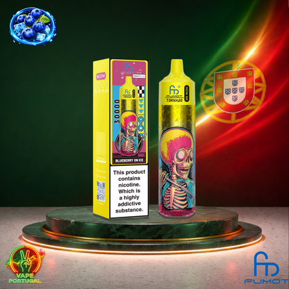 Vape descartável Fumot Tornado 30K sabor Blueberry On Ice 30000 puffs 30K tragadas mais barato