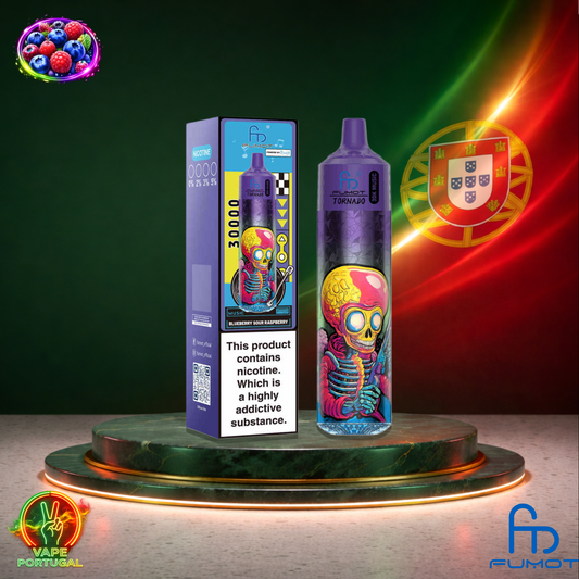 Vape descartável Fumot Tornado 30K sabor Blueberry Sour Raspberry 30000 puffs 30K tragadas mais barato