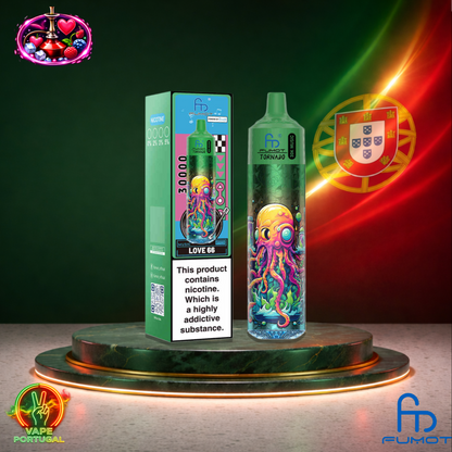 Vape descartável Fumot Tornado 30K sabor Love 66 30000 puffs 30K tragadas mais barato