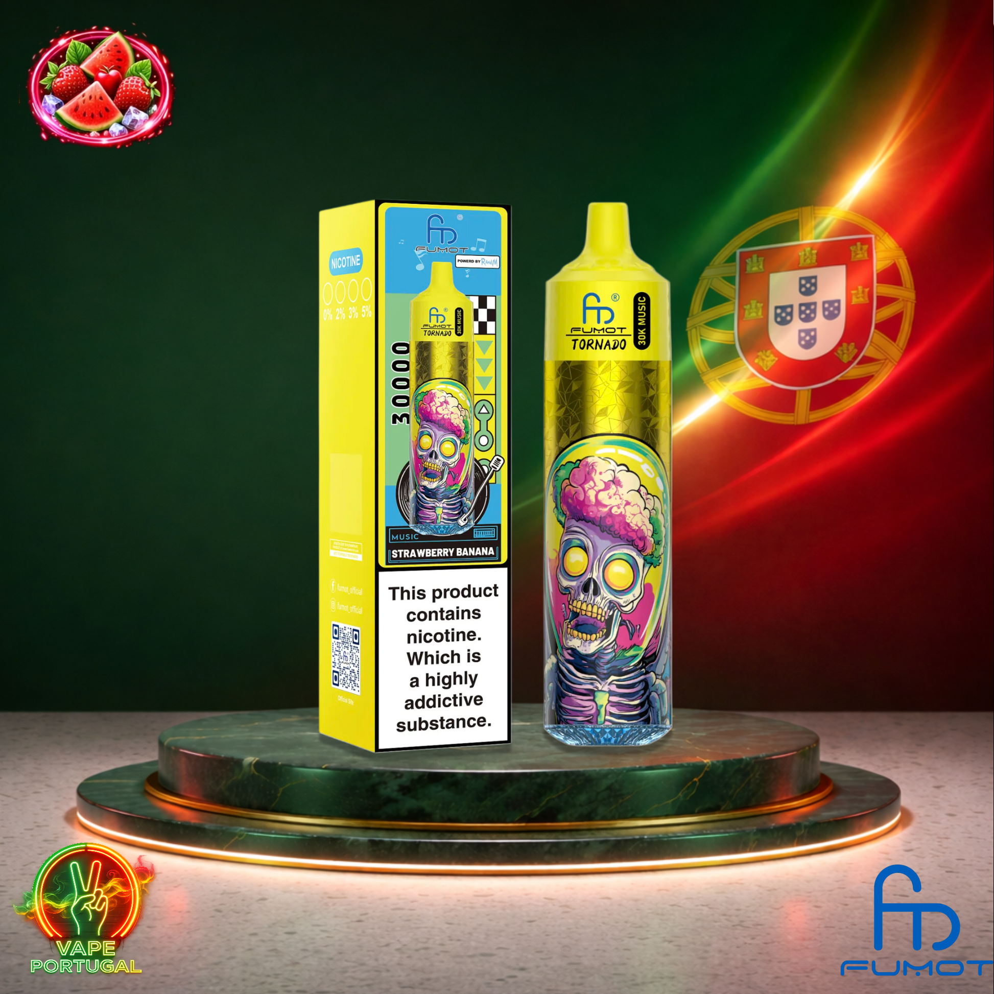 Vape descartável Fumot Tornado 30K sabor Lush Ice 30000 puffs 30K tragadas mais barato