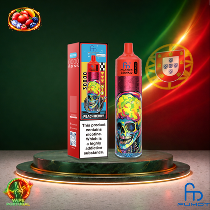 Vape descartável Fumot Tornado 30K sabor Peach Berry 30000 puffs 30K tragadas mais barato