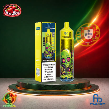 Vape descartável Fumot Tornado 30K sabor Strawberry Ice 30000 puffs 30K tragadas mais barato