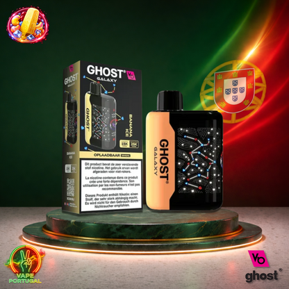 Vape descartável Ghost Galaxy 25K sabor Banana Ice 25000 puffs 25K tragadas mais barato