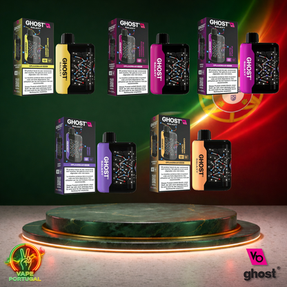 Vape descartável Ghost Galaxy 25K vários sabores 25000 puffs 25K tragadas visão frontal mais barato