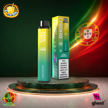 Vape descartável Ghost Pro 3500 sabor Aussie Lemonade 3500 puffs 3.5K tragadas mais barato