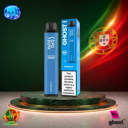Vape descartável Ghost Pro 3500 sabor Bubbablue 3500 puffs 3.5K tragadas mais barato