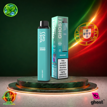 Vape descartável Ghost Pro 3500 sabor Fresh Mint 3500 puffs 3.5K tragadas mais barato