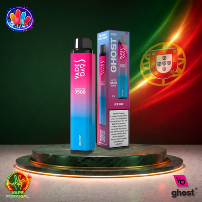 Vape descartável Ghost Pro 3500 sabor Ice Pop 3500 puffs 3.5K tragadas mais barato