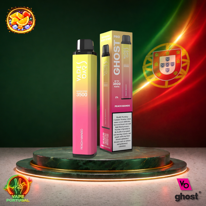Vape descartável Ghost Pro 3500 sabor Peach Mango 3500 puffs 3.5K tragadas mais barato