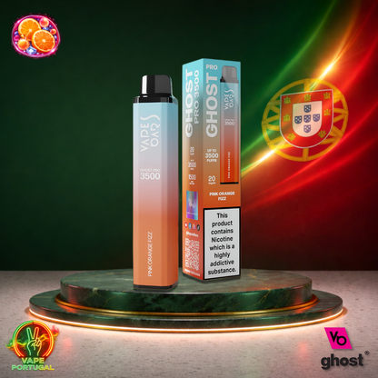 Vape descartável Ghost Pro 3500 sabor Pink Orange Fizz 3500 puffs 3.5K tragadas mais barato