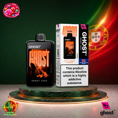 Vape descartável Ghost Smart Vape 40K sabor Fizzy Cherry Sweets 40000 puffs 40K tragadas mais barato