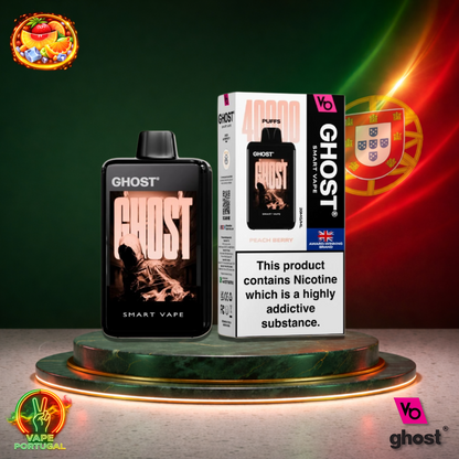 Vape descartável Ghost Smart Vape 40K sabor Peach Berry 40000 puffs 40K tragadas mais barato