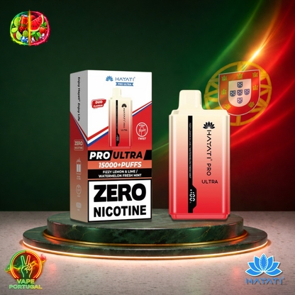 Vape descartável Hayati Pro Ultra 15K sabor Fizzy Lemon Lime / Watermelon Fresh Mint 0% nicotina 15000 puffs 15K tragadas mais barato