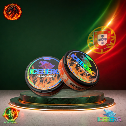 Bolsas de nicotina ICEBERG 40 mg sabor Dragonfire mais barato em Portugal