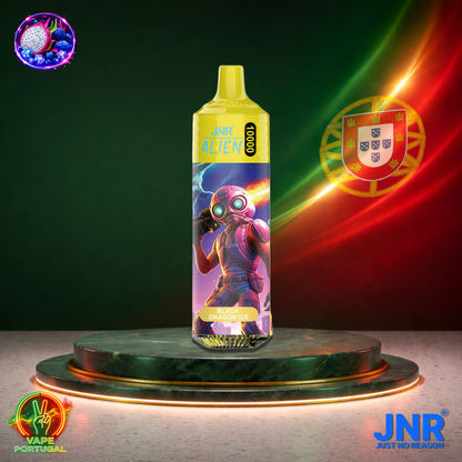 Vape descartável JNR Alien 10K sabor Black Dragon Ice 10000 puffs 10K tragadas mais barato