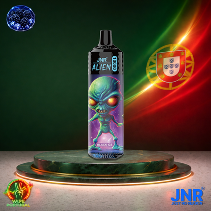 Vape descartável JNR Alien 10K sabor Black Ice 10000 puffs 10K tragadas mais barato