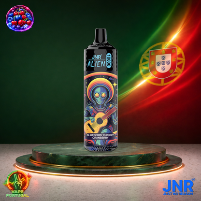 Vape descartável JNR Alien 10K sabor Blueberry Cherry Cranberry 10000 puffs 10K tragadas mais barato