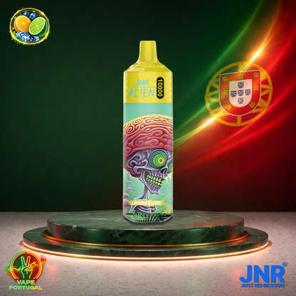 Vape descartável JNR Alien 10K sabor Lemon Lime 10000 puffs 10K tragadas mais barato