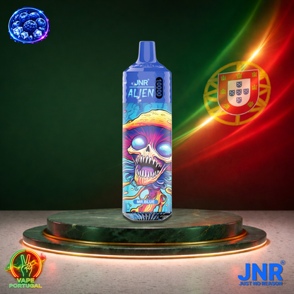 Vape descartável JNR Alien 10K sabor Mr Blue 10000 puffs 10K tragadas mais barato