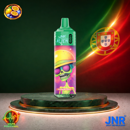 Vape descartável JNR Alien 10K sabor Passion Fruit 10000 puffs 10K tragadas mais barato