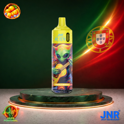 Vape descartável JNR Alien 10K sabor Triple Mango 10000 puffs 10K tragadas mais barato