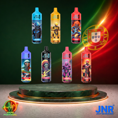 Vape descartável JNR Alien 10K vários sabores 10000 puffs 10K tragadas em pack mais barato
