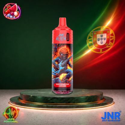 Vape descartável JNR Alien 10K sabor Watermelon Lychee 10000 puffs 10K tragadas mais barato
