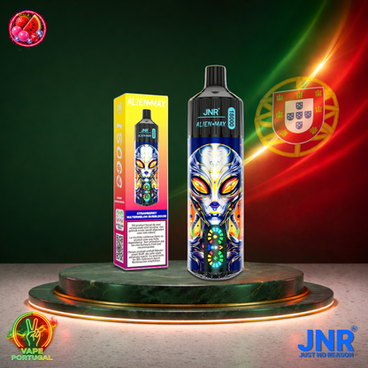 Vape descartável JNR Alien Max 18K sabor Strawberry Watermelon Bubblegum 18000 puffs 18K tragadas mais barato