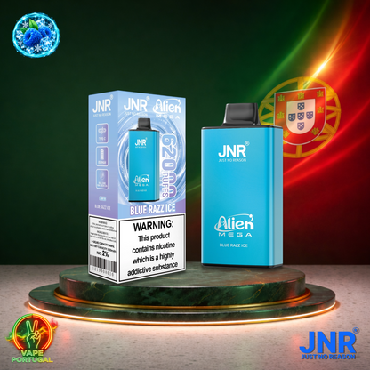 Vape descartável JNR Alien Mega 62K Blue Razz Ice 62000 puffs comprar em Portugal