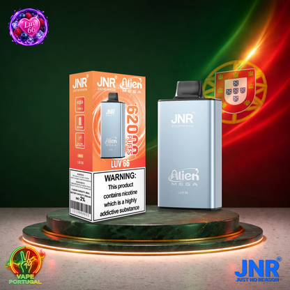 Vape descartável JNR Alien Mega 62K Luv 66 62000 puffs comprar em Portugal