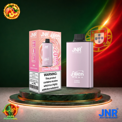 Vape descartável JNR Alien Mega 62K Summer Peaches 62000 puffs comprar em Portugal