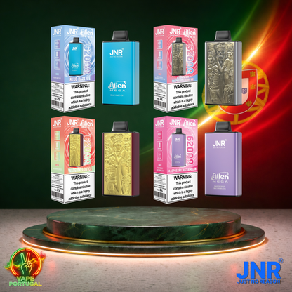 Vape descartável JNR Alien Mega 62K Vários Sabores Display 62000 puffs comprar em Portugal