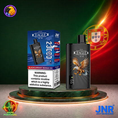 Vape descartável JNR Eagle 23K sabor Blackcurrant Mango Ice 23000 puffs 23K tragadas mais barato