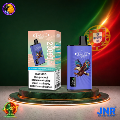 Vape descartável JNR Eagle 23K sabor Blueberry Raspberry Cherry 23000 puffs 23K tragadas mais barato