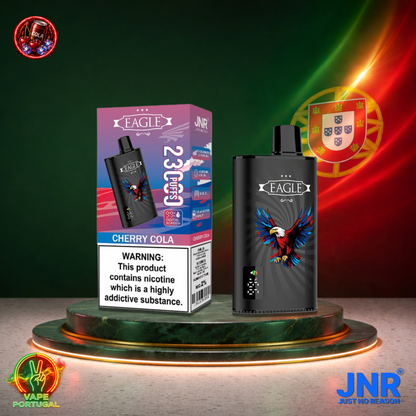 Vape descartável JNR Eagle 23K sabor Cherry Cola 23000 puffs 23K tragadas mais barato