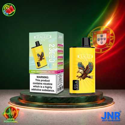 Vape descartável JNR Eagle 23K sabor Kiwi Watermelon Ice 23000 puffs 23K tragadas mais barato