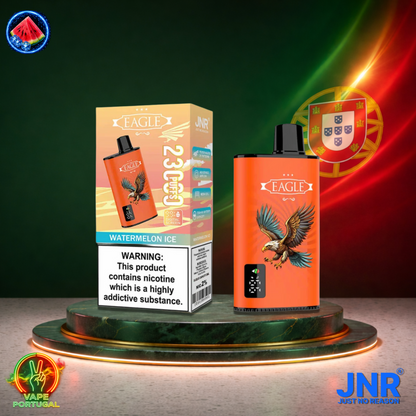 Vape descartável JNR Eagle 23K sabor Watermelon Ice 23000 puffs 23K tragadas mais barato