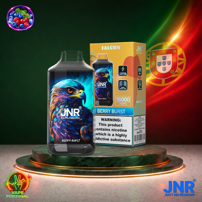 Vape descartável JNR Falcon 16K sabor Berry Burst 16000 puffs 16K tragadas mais barato